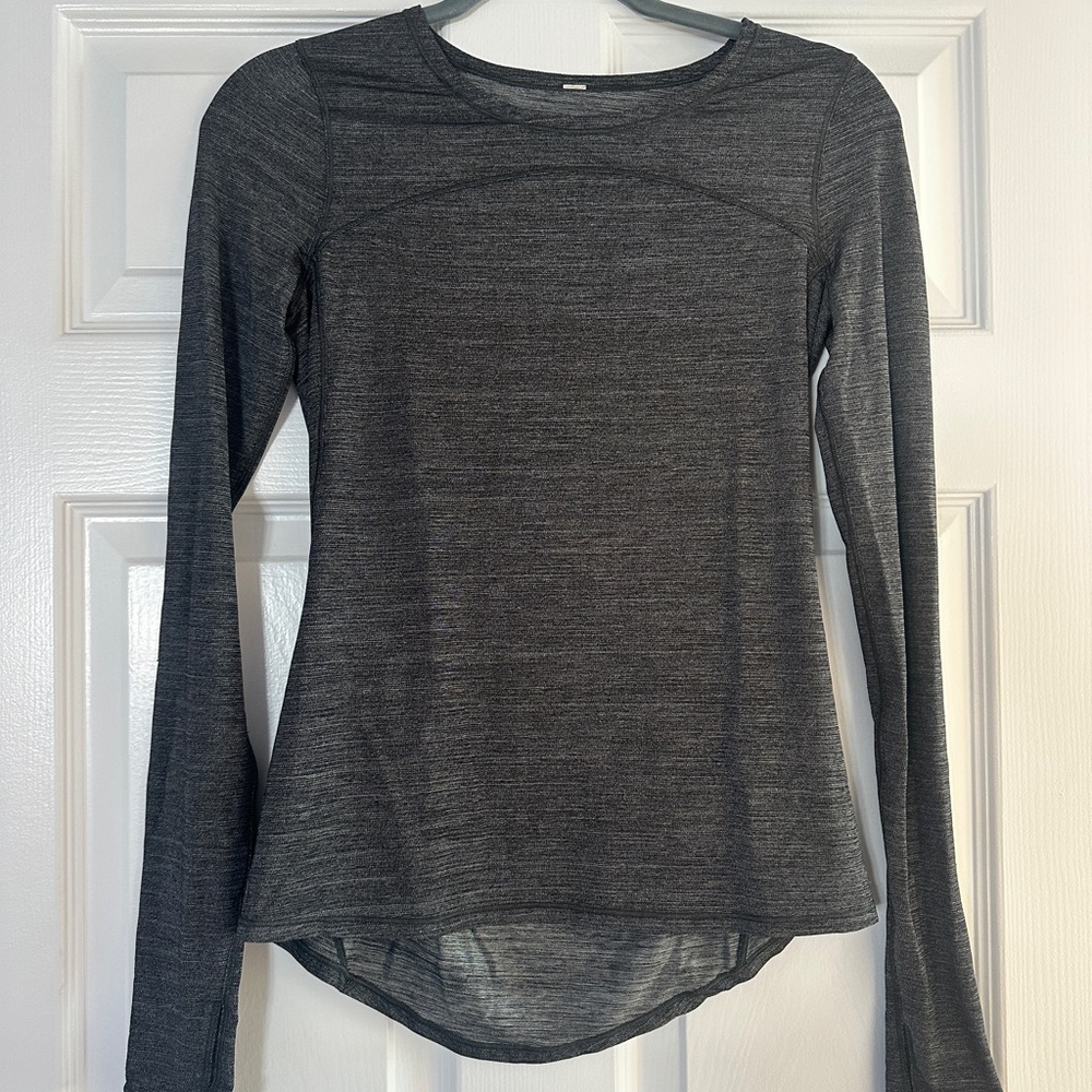 Lululemon Gray Running Top